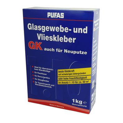 Pufas Glasgewebe- und Vlieskleber GK Kleister Inhalt:1 kg