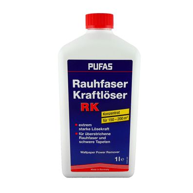 Pufas Rauhfaser-KRAFT-Ablöser Tapetenablöser Inhalt:1 Liter