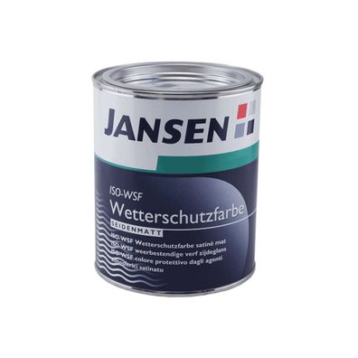 Jansen ISO-WSF Wetterschutzfarbe seidenmatt Inhalt:0,75 Liter
