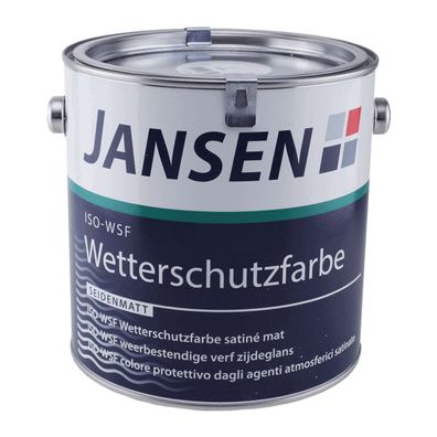 Jansen ISO-WSF Wetterschutzfarbe seidenmatt Inhalt:2,5 Liter