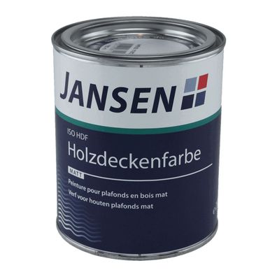 Jansen ISO-HDF Holzdeckenfarbe matt Inhalt:0,75 Liter