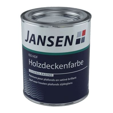 Jansen ISO-HDF Holzdeckenfarbe seidenglänzend Inhalt:0,75 Liter