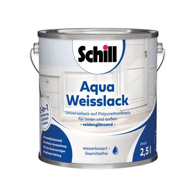 Schill Aqua Weißlack 2 in 1 Inhalt:2,5 Liter