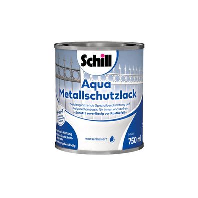 Schill Aqua Metallschutz 3 in 1 Inhalt:0,75 Liter Farbton: Weiß