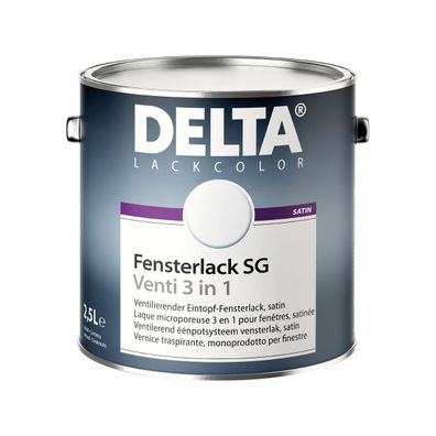 Delta®Fensterlack SG Inhalt:2,5 Liter