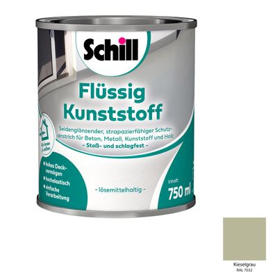 Schill Flüssig Kunststoff Inhalt:0,75 Liter Farbton: RAL 7032 Kieselgrau