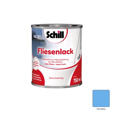 Schill Fliesenlack Inhalt:0,75 Liter Farbton: Himmelblau