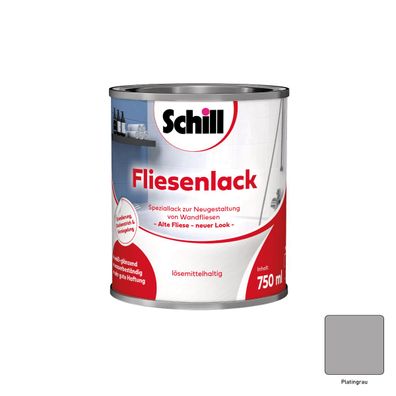 Schill Fliesenlack Inhalt:0,75 Liter Farbton: Platingrau