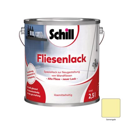 Schill Fliesenlack Inhalt:2,5 Liter Farbton: Sonnengelb