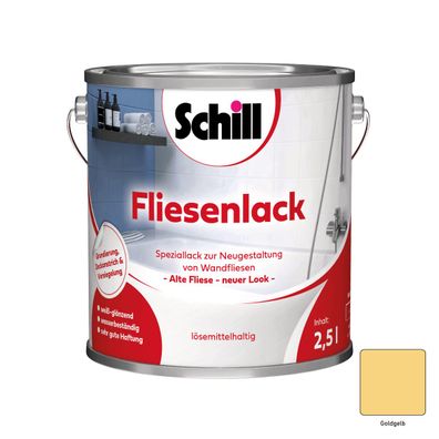 Schill Fliesenlack Inhalt:2,5 Liter Farbton: Goldgelb