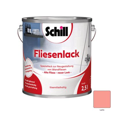 Schill Fliesenlack Inhalt:2,5 Liter Farbton: Lachs