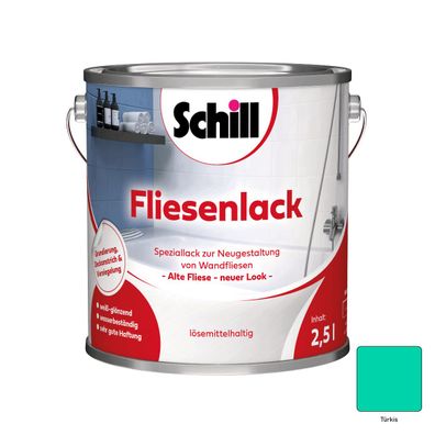 Schill Fliesenlack Inhalt:2,5 Liter Farbton: Türkis