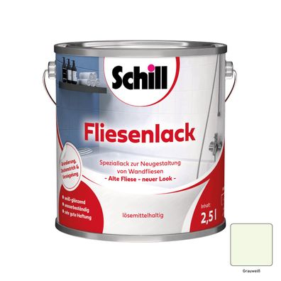 Schill Fliesenlack Inhalt:2,5 Liter Farbton: Grauweiß