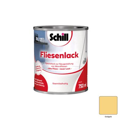 Schill Fliesenlack Inhalt:0,75 Liter Farbton: Goldgelb