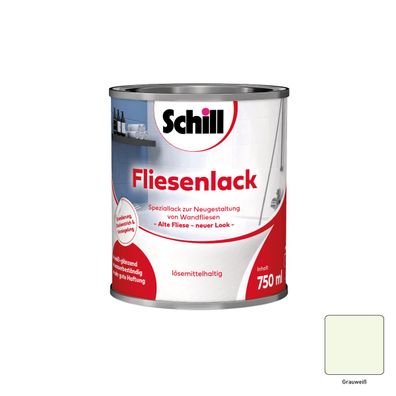 Schill Fliesenlack Inhalt:0,75 Liter Farbton: Grauweiß