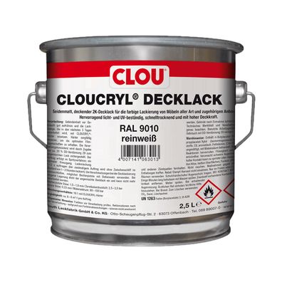 Clou® Cloucryl Decklack Inhalt:0,75L