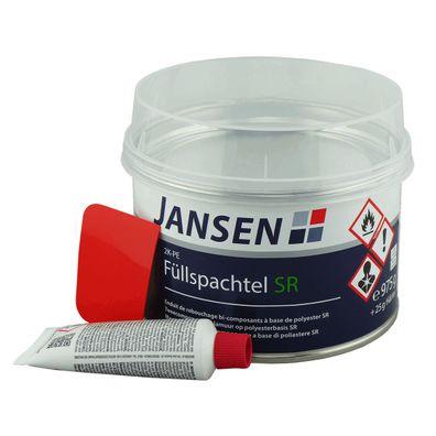 Jansen 2K-PE-Füllspachtel SR mit Härter Inhalt:1 kg