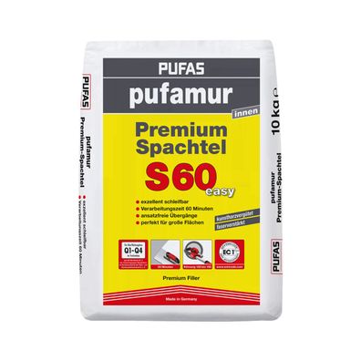 Pufas pufamur Premium Spachtel S60 easy Inhalt:10 kg