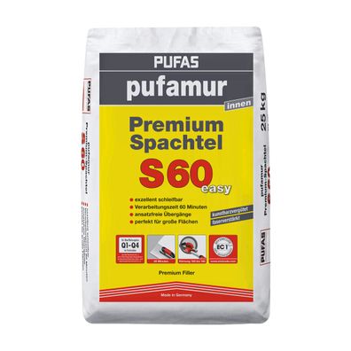 Pufas pufamur Premium Spachtel S60 easy Inhalt:25 kg