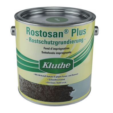 Kluthe Rostosan® Plus Grundierung 2,5 Liter Farbton: Grau