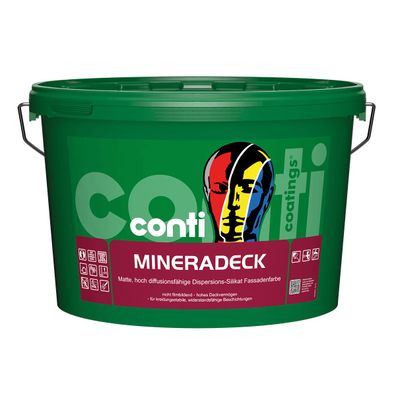 Conti® MineraDeck Dispersions-Silikat-Fassadenfarbe Inhalt:12,5 Liter