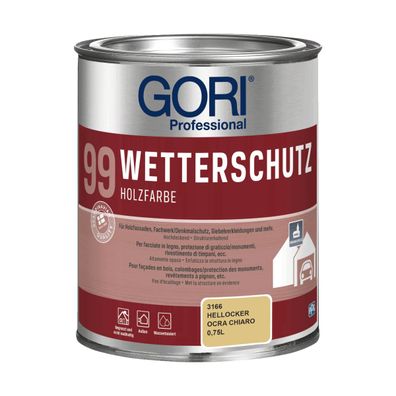 Gori 99 Wetterschutz Inhalt:0,75 Liter Farbton: Hellocker