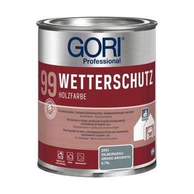 Gori 99 Wetterschutz Inhalt:0,75 Liter Farbton: Silbergrau