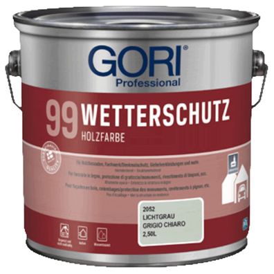 Gori 99 Wetterschutz Inhalt:2,5 Liter Farbton: Lichtgrau