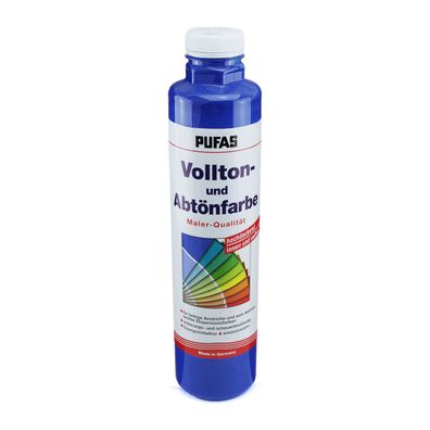 Pufas Vollton- und Abtönfarbe Inhalt:750 ml Farbton:504 blau