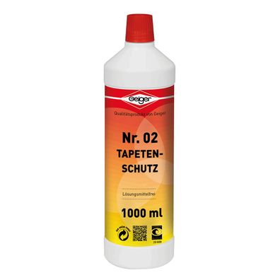 Geiger Chemie Nr. 02 Tapetenschutz lösemittelfrei Inhalt:1 Liter