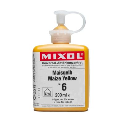 Mixol Innenfarben Abtönkonzentrat Inhalt:200 ml Farbton: Maisgelb