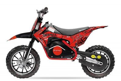 NITRO 500W Serval Eco Kinder-Pocketbike, 36V Elektro Dirtbike E-Cross Kinder
