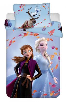 Disney Elsa & Anna Eiskönigin Frozen 2 Baby/ Kinder Bettwäsche 40x60 + 100x135 cm