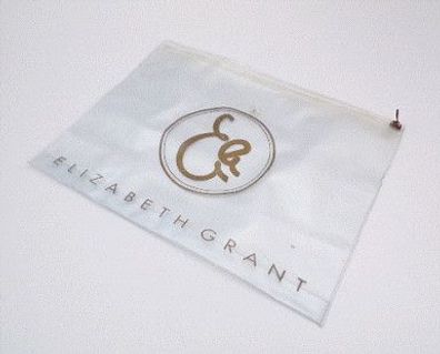 Elisabeth Grant Kosmetik Schminktasche Kulturtasche mit Reißverschluss Transparent