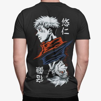Herren T-Shirt Bio Baumwolle Anime Yuji Itadori Streetwear Manga fashion Kaisa