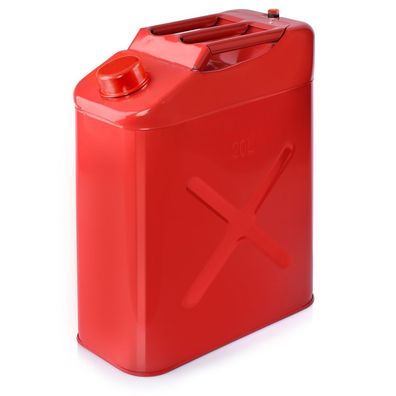 Edelstahl Kanister 20l Benzinkanister Wasser Kanister Diesel Reservekanister Rot