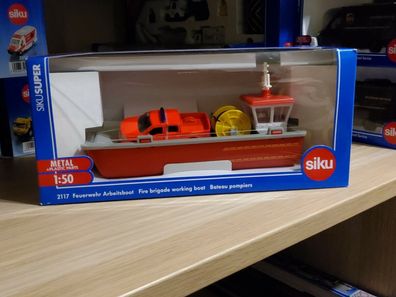 Siku Neuheit 2021 SIKU Feuerwehr Arbeitsboot art Nr:2117