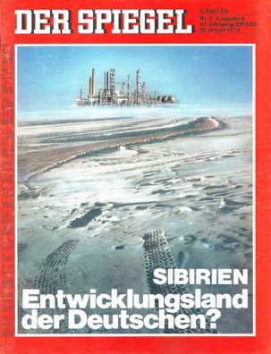 Der Spiegel Nr. 3 / 1973 Sibirien: Entwicklungsland der Deutschen?