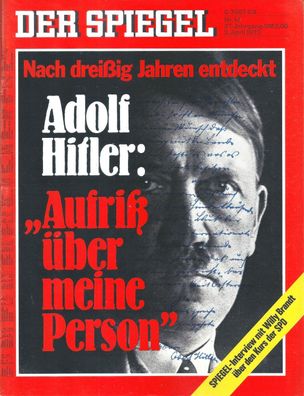 Der Spiegel Nr. 14 / 1973 Adolf Hitler: "Aufriß über meine Person"