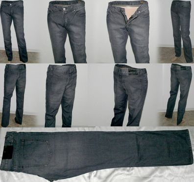 LJ'S ORG Classic 5 Pocket Regular Fit Jeans Hose Straight W 30 40 L 32 34 Grau