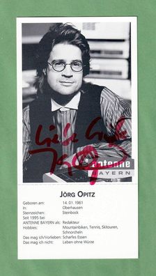 Jörg Opitz ( Antenne Bayern ) - persönlich signierte Autogrammkarte