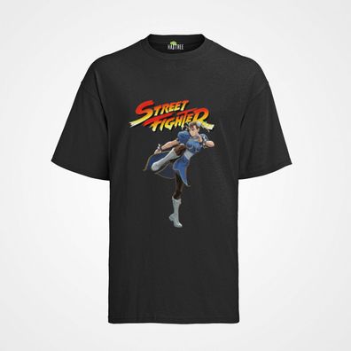 Bio T-Shirt Herren Retro Street Fighter Chun Li Ryu Ken Capcom Shirt Arcade Team