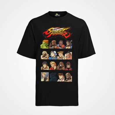 Bio T-Shirt Herren Retro Street Fighter Ryu VS Ken Capcom Shirt Arcade Alle Play