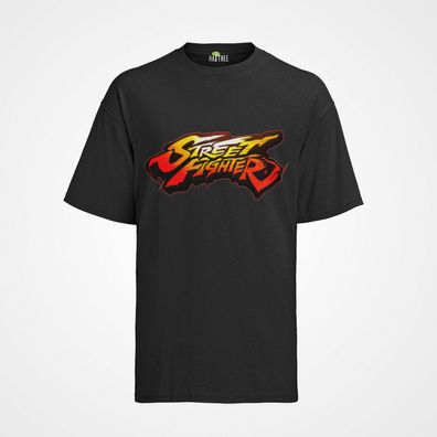Bio T-Shirt Herren Retro Street Fighter Logo Ryu VS Ken Capcom Shirt Arcade