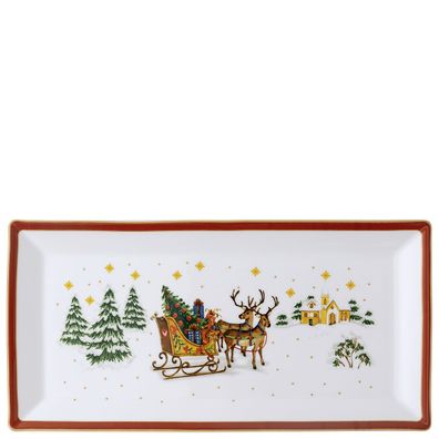 Hutschenreuther Xmas Happy Christmas 'Platte eckig 36 cm - Happy Christmas red' 2022