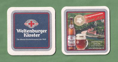 Weltenburger Kloster (älteste Klosterbrauereider Welt)- ein ungebrauchter Bierdeckel