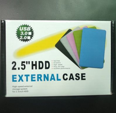 USB3.0 Externe Festplatte-Gehäuse Case 2,5 Zoll Festplattengehäuse SATA HDD SSD