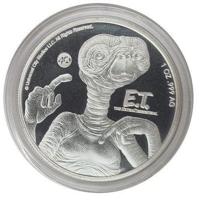 Niue 1 Oz Silber ET - Der Außerirdische 2022 - 40 Jahre Jubiläum. Anlagemünze
