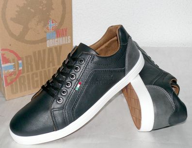 Norway Originals B245030 Low Cut Ultra Schuhe Elegante Sneaker 40 44 Schwarz Wei