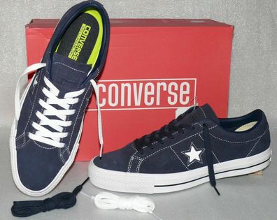 Converse 157874C ONE STAR PRO OX Suede Leder Schuhe Sneaker Boots 41,5 46,5 Navy